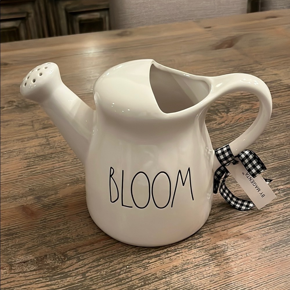 Rae Dunn “Bloom” Ceramic Watering Can